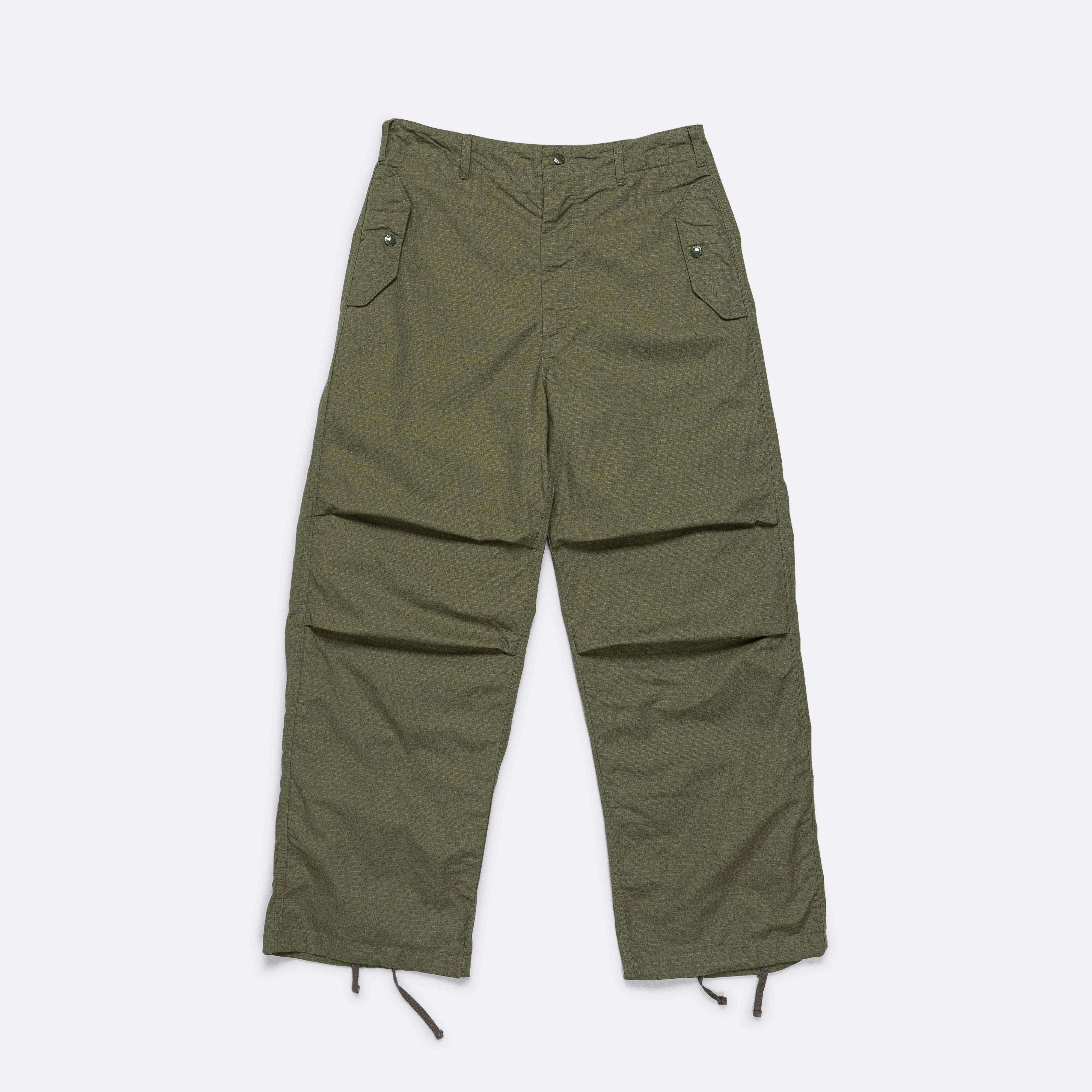 Engineered Garments Over Pant - Olive Cotton Ripstop | Up There