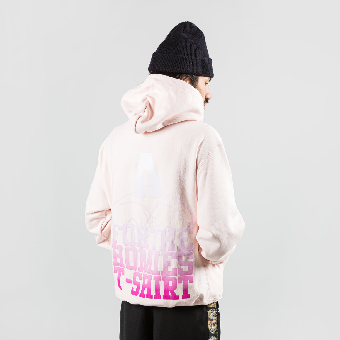For The Homies - A For The Homies Pullover Hoodie - Pink - UP THERE
