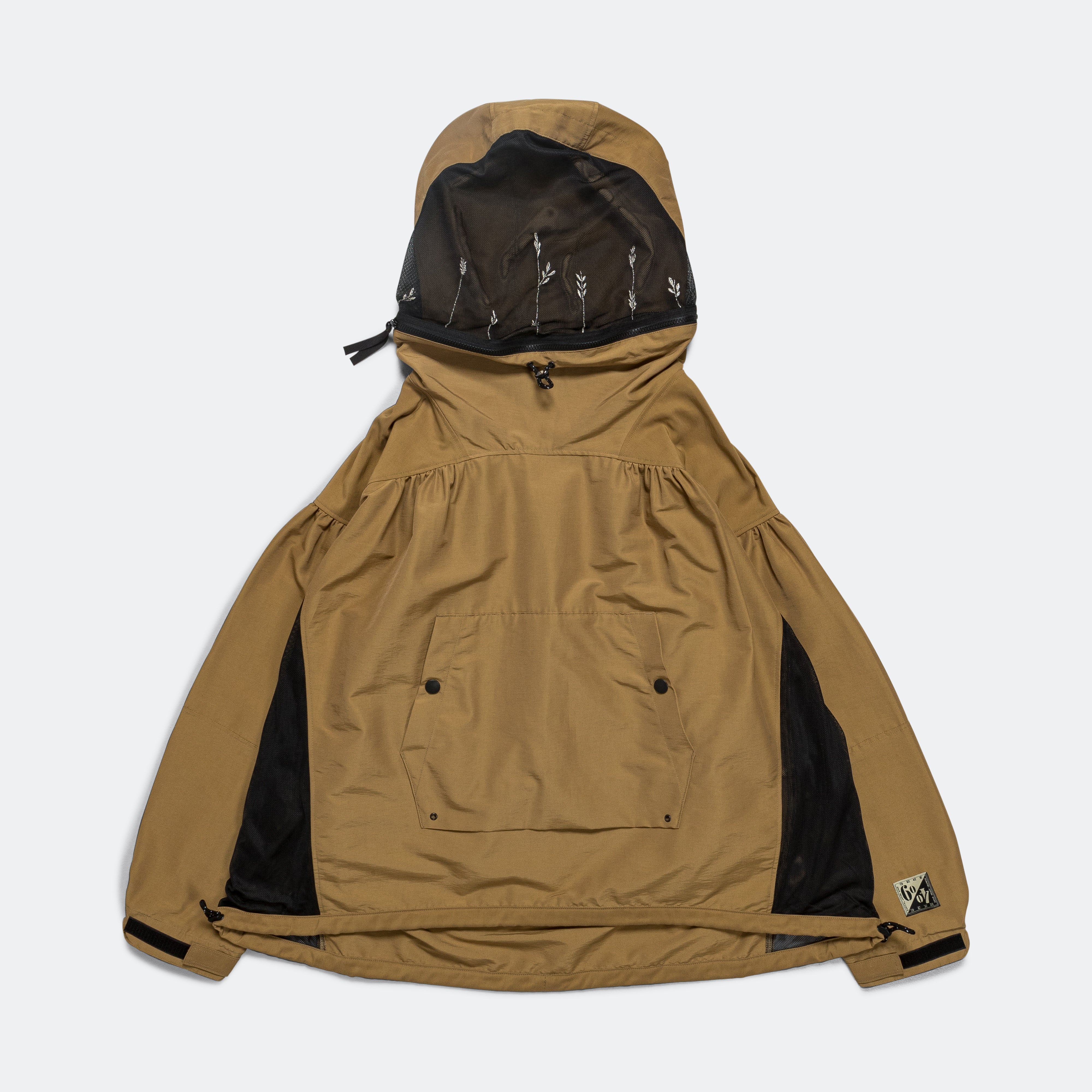 kapital 60/40クロス　バグアノラック（2TONE） Kapital 60/40 Cloth BUG Anorak (2Tones) - Gold/Beige | Up There