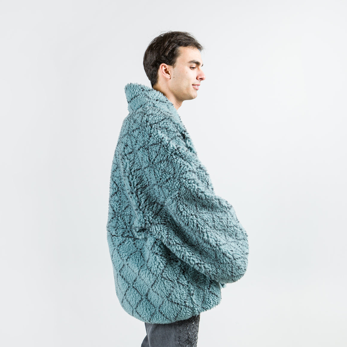 DO-GI SASHIKO Boa Fleece KESA JACKET Blue UP THERE