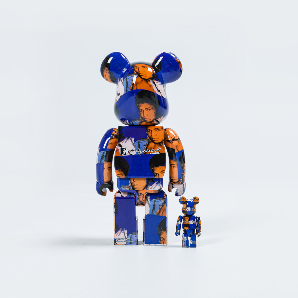 Be@rbrick × Andy Warhol 400% Set - Mohammed Ali