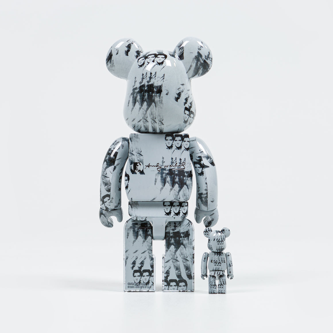 Medicom Toy - Be@rbrick × Andy Warhol 400% Set - Elvis - UP THERE