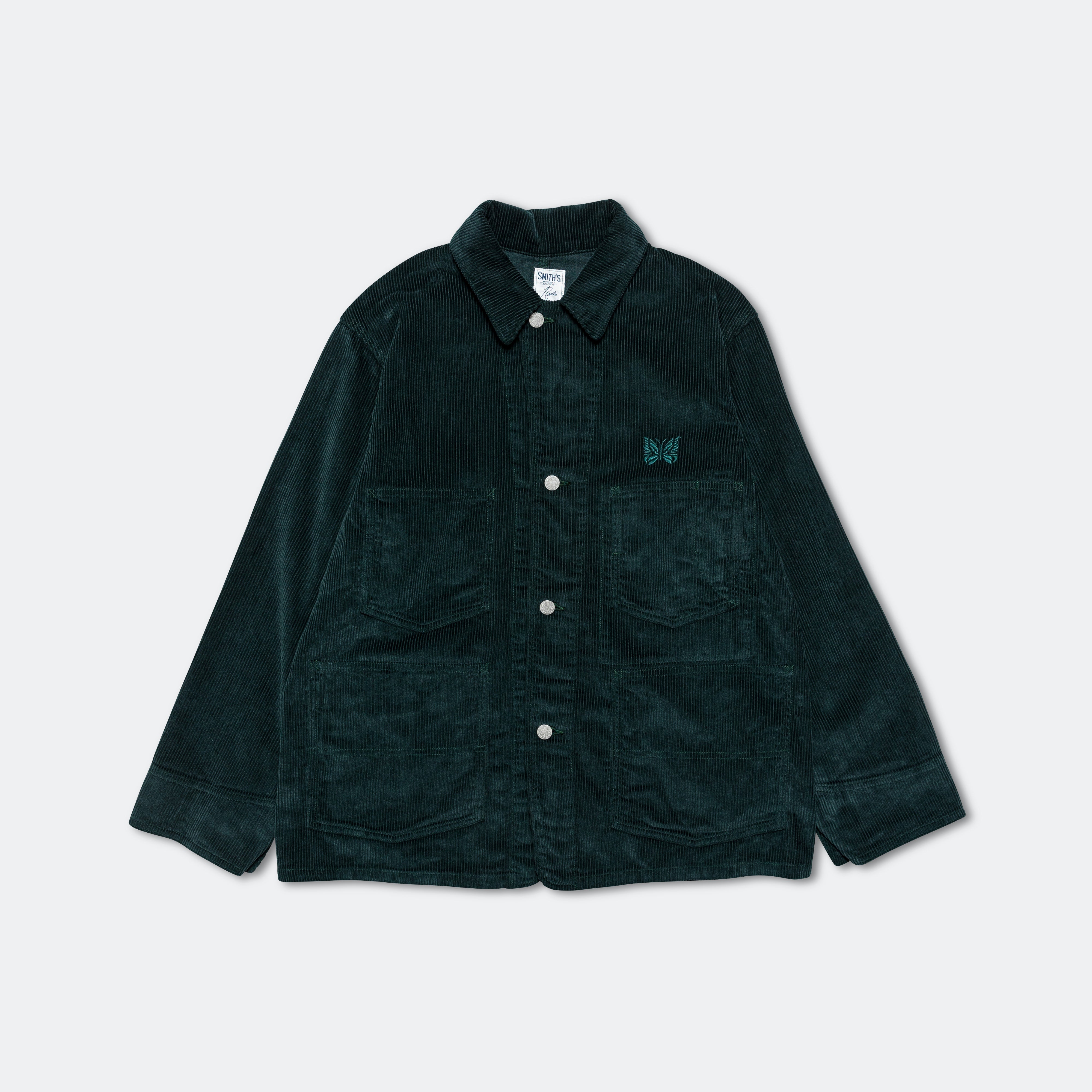 Needles x SMITH's Coverall - Green 8W Corduroy | Up There Store