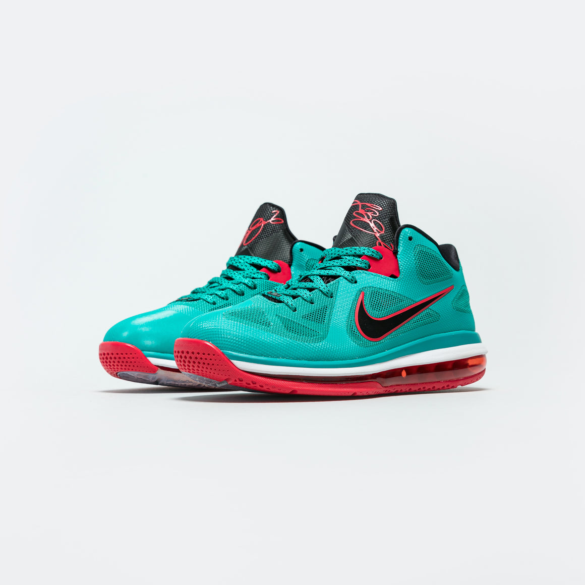 Nike - Lebron IX Low - New Green/Black-Action Red-White - UP THERE