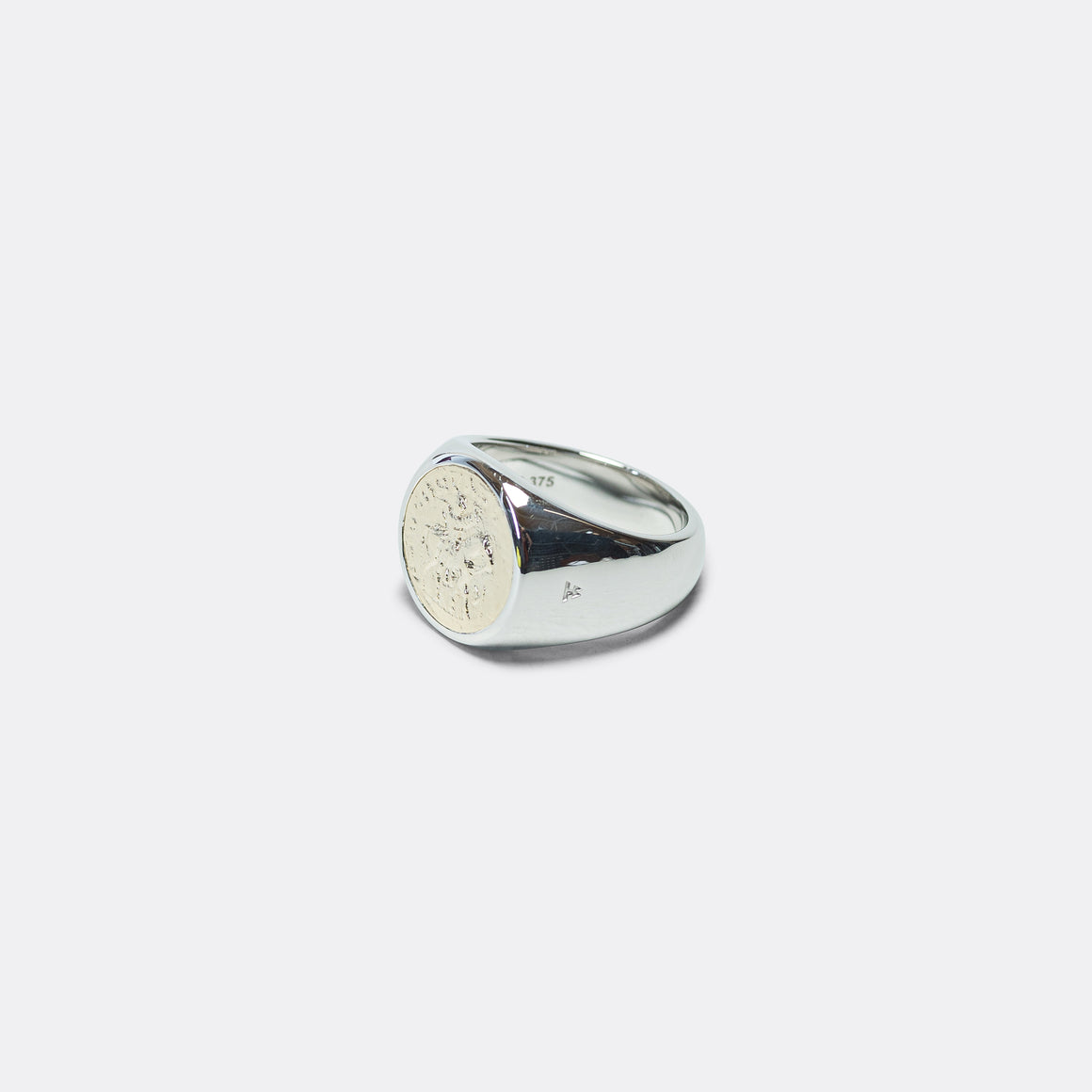 Coin Ring - 925 Silver/9K Gold