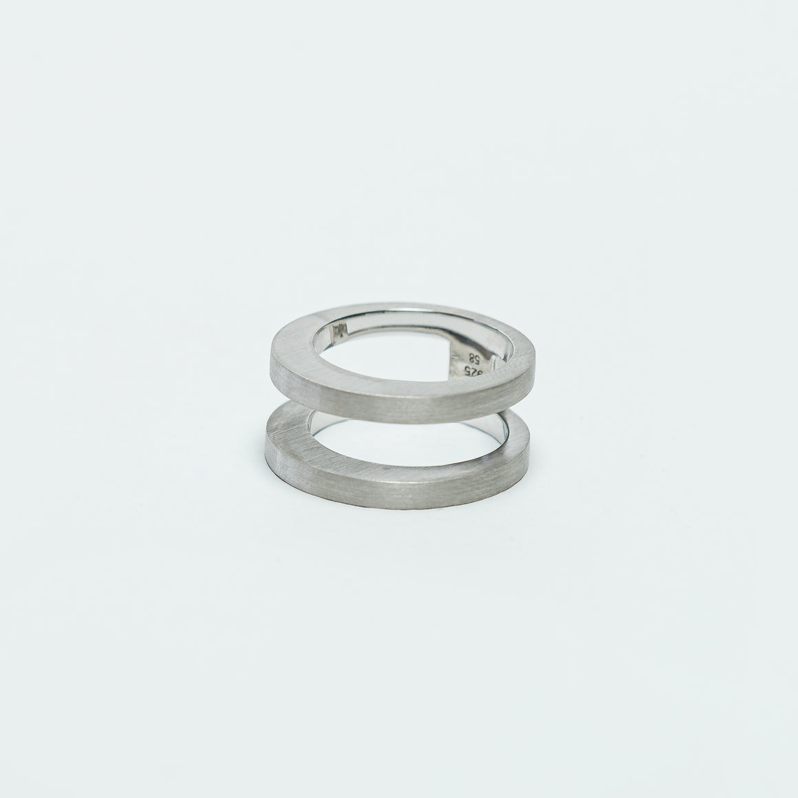 Vault Double Ring - 925 Silver